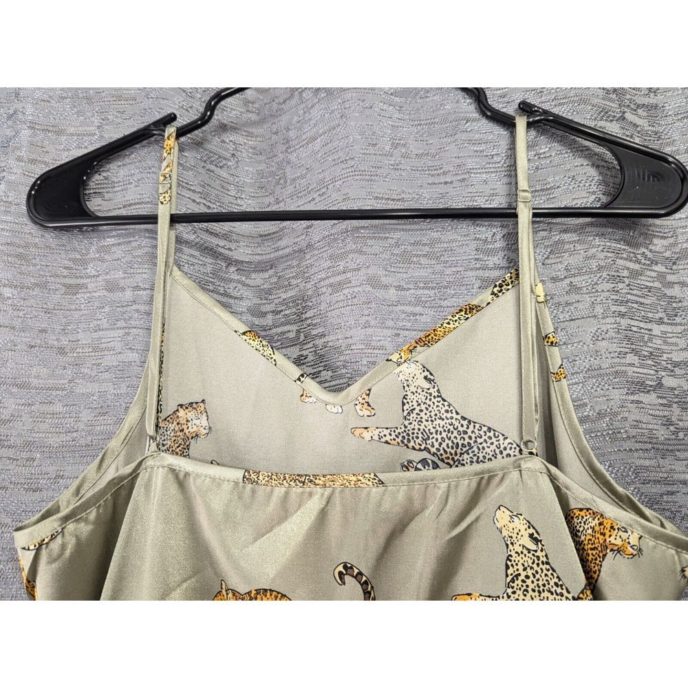 Shein Nightgown‎ Leopard Print Goldfish Gray Women's Medium - Picture 7 of 12